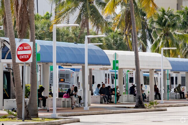 Venetian Islands residents have the Metrobus Omni Station right at the entrance to the islands.