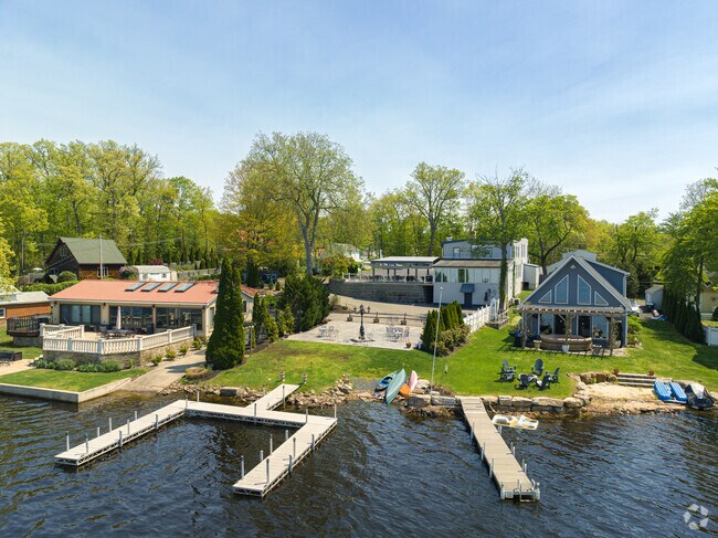 Residents with lakefront homes in Orange Lake can fish off of their own private docks.