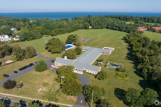 NID 537925 Oysterponds Elementary is situated between Gardiner's Bay and the sound.