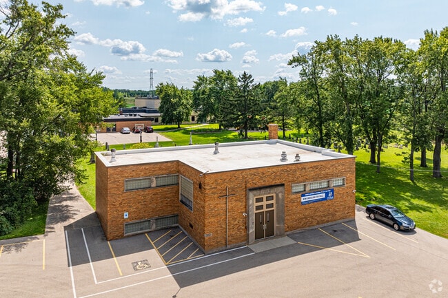The Trinity Lutheran Pre-School is surrounded by mature trees and green-space.