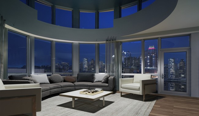Loft-style homes with amazing city views