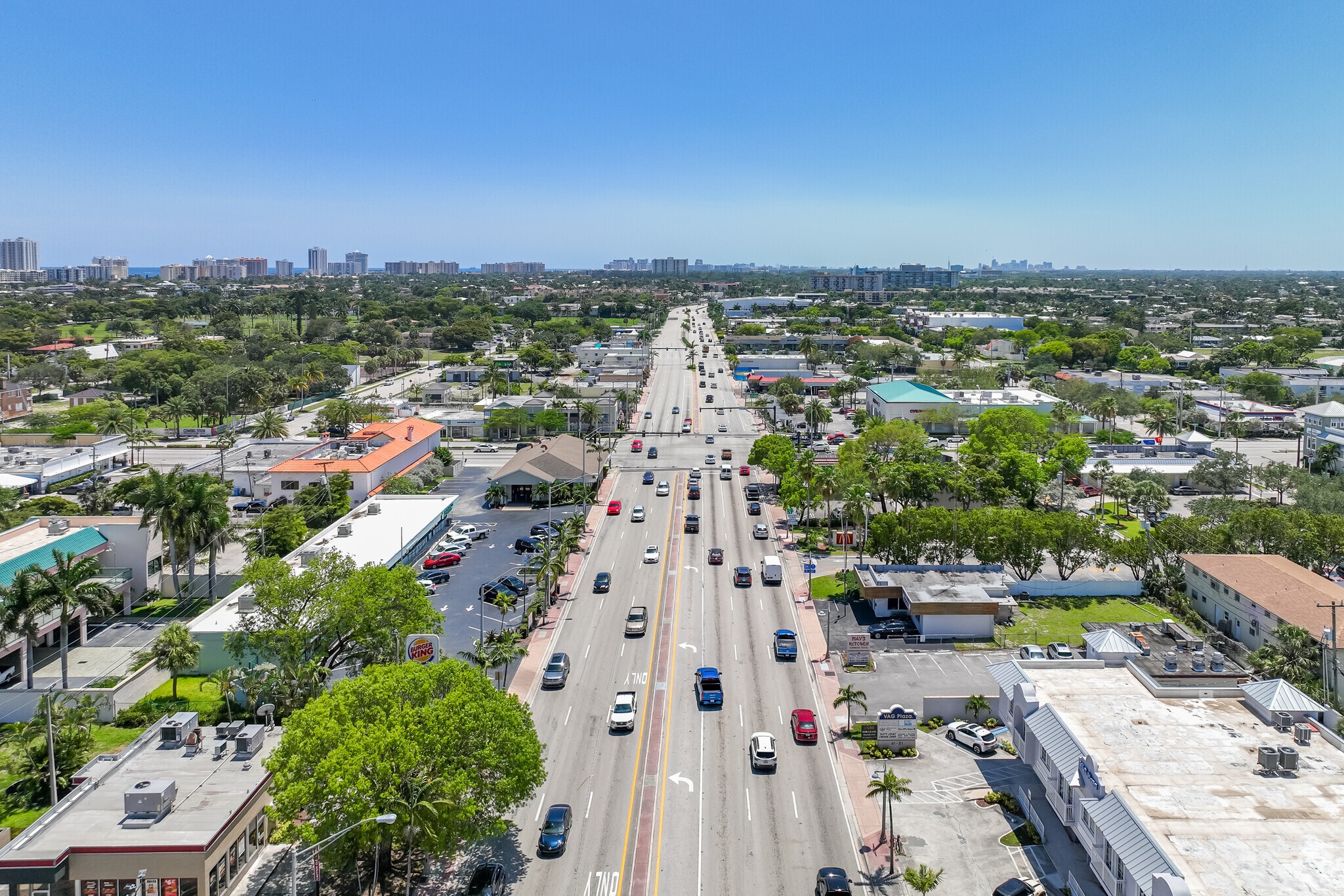 Traffic off South Dixie Highway in the  Cypress Harbor neighborhood.