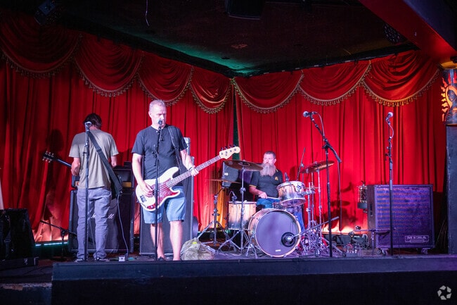 Alex's Bar located in Zaferia is a popular spot for live music an beer specials.