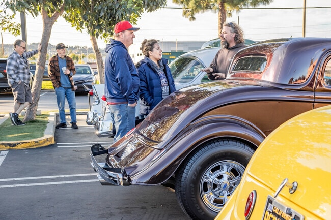 Hot rods and more line Orange County car shows.