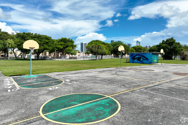 Paul Laurence Dunbar K-8 Center is equipped with multiple basketball courts for students to use.