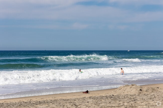 North Mission Beach offers calm waters for residents to surf and swim in peace.