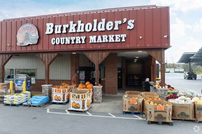 Burkholder's Market is your go to spot for not only food supplies but gas too.