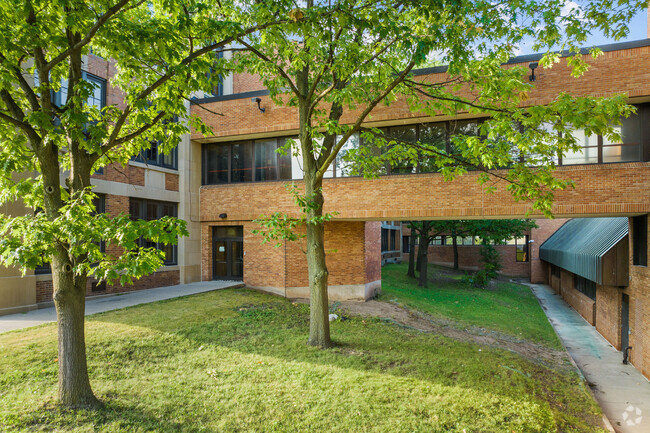 Grant Middle School also has a large green space for lots of activities.