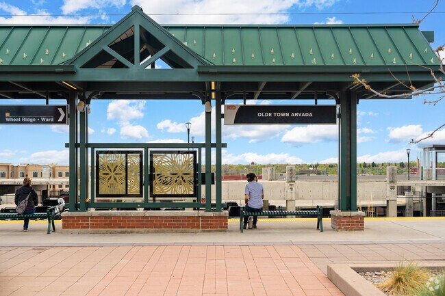 Commuting is easy in Olde Town Arvada, just head to the RTD station.