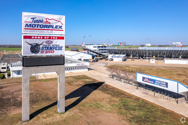 The Texas Motorplex is a premier drag racing facility in Ennis, known for hosting thrilling events.