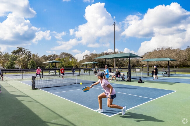 Catch a pickup game of pickleball at nearby Bamford Park in Forest Ridge.