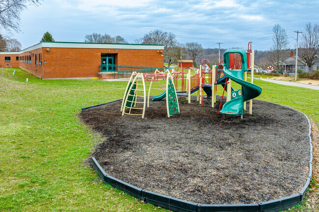 Greenock Elementary School includes a colorful playground.