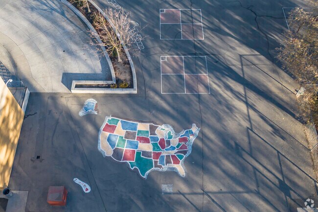 The artwork and murals at Michael J. Castori Elementary School are inspiring.