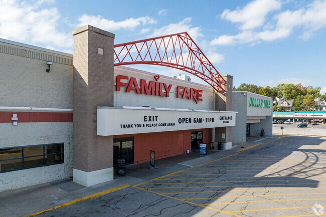 Family Fare in Lake-Bristol Square is a convenient stop for groceries and essentials.