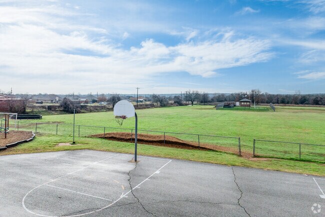 The courts at Springtown Reno Elementary School, where teamwork is key.