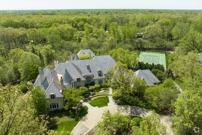 Lake Forest homes are commonly designed by well-known architects on large plots.