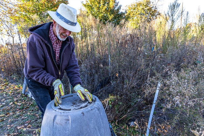 There is work to be done in every season at the community garden in Town of Lake.