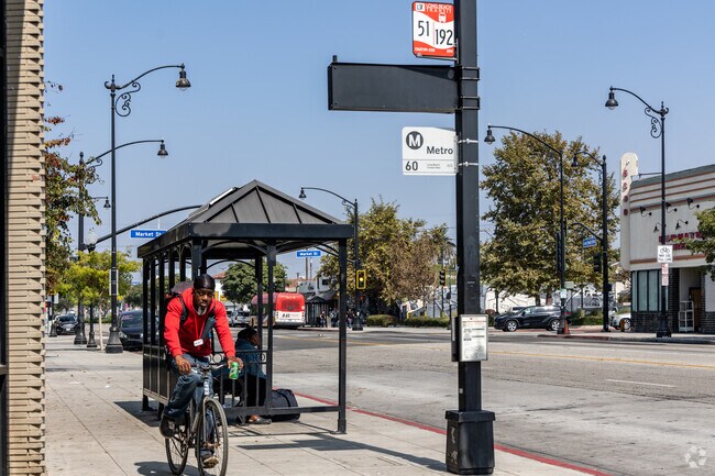 Addams residents rely on bus and biking options for convenient local transportation.