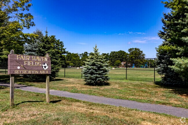 Weekend soccer games are common at Fair Haven Fields.
