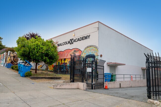 The front of Malcolm X Academy in San Francisco.
