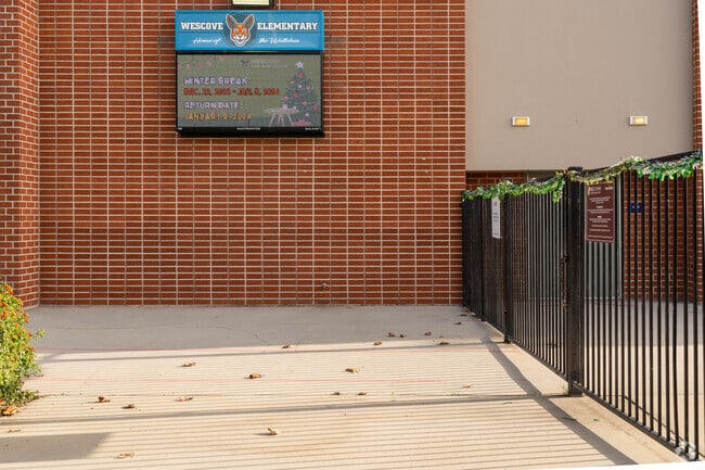 Wescove Elementary School LED sign.