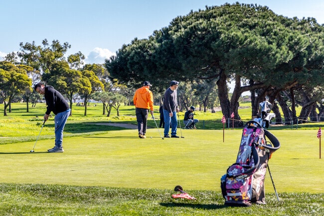 Heron Bay golfers at Monarch Bay enjoy picturesque views of the San Francisco Bay.