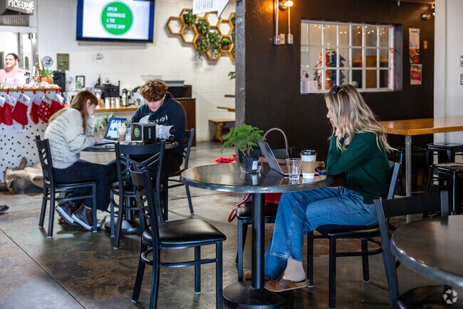 Stop by Joplin Greenhouse and the Coffee Shop for some caffeine in Kelsey Norman North.
