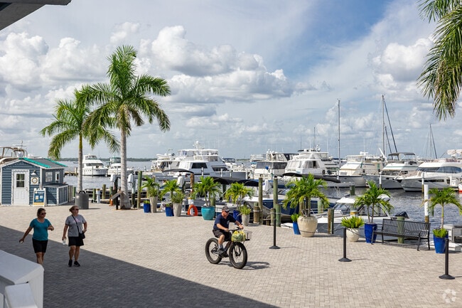 Punta Gorda Isles residents enjoy biking around the neighborhood attractions and marinas.