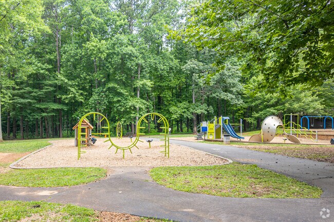 Locals can bring the kids to Idlewild Road Park in Becton Park, to play on the jungle gym.