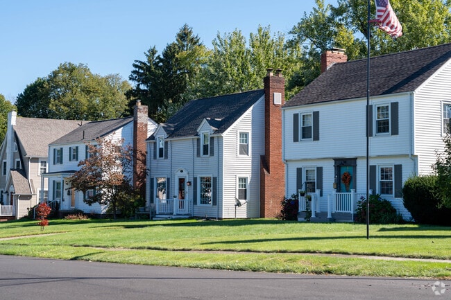Three- and four-bedroom homes line Market Heights in Canton.