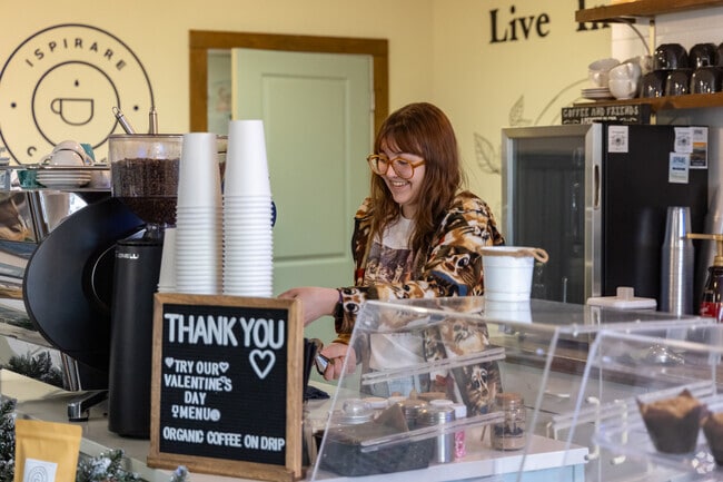 Grab a coffee and enjoy the welcoming atmosphere at Ispirare Coffee in Manor Township Armstrong.