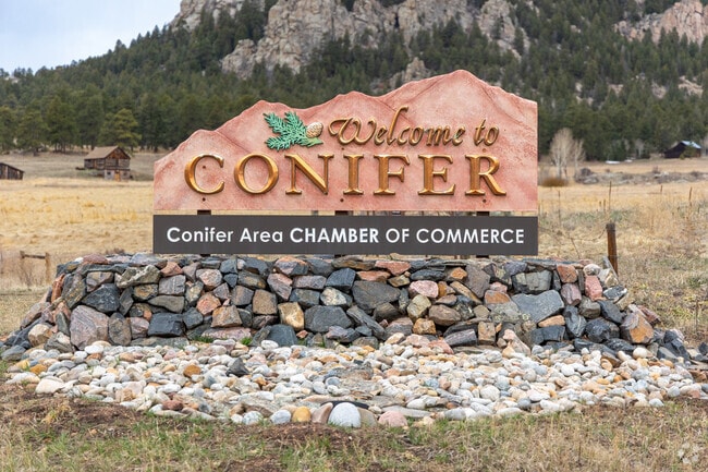 The Green Valley neighborhood is located in the mountain town of Conifer.
