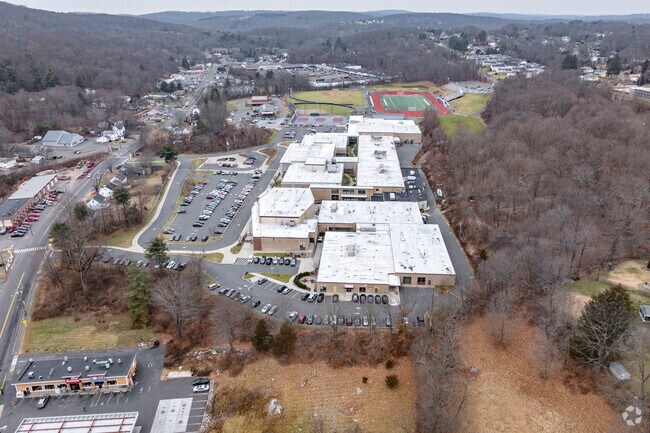 Naugatuck High School at 543 Rubber Avenue in Naugatuck, CT.