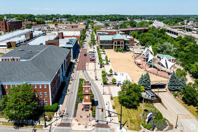 Northmoreland residents enjoy the amenities of downtown Cuyahoga Falls, Ohio.