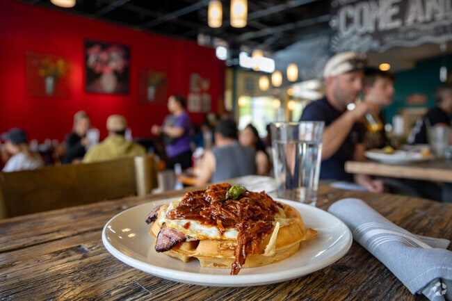 Early Bird specializes in breakfast and brunch and holds a happy hour from noon to 2 p.m. Monday through Friday.