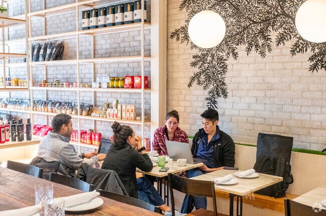 Herb&Olive in nearby Manhasset offers a unique market and restaurant experience.