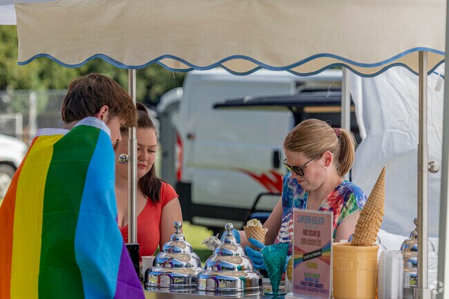 Plenty of ice cream to go around on a hot day at Kitsap Pride 2024 in Bremerton area.