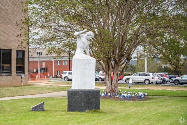 Sylacauga has marble statues located throughout the town for your enjoyment.