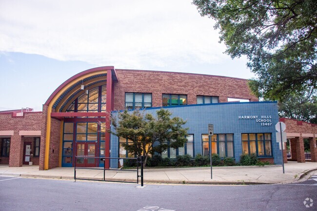 Harmony Hills Elementary School serves students in the Aspen Hill community.