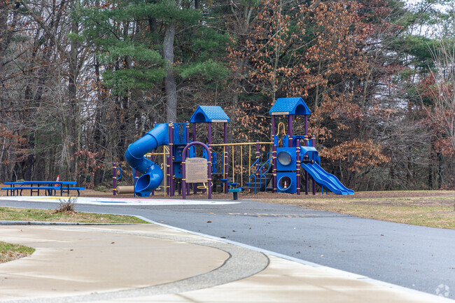 The playground at Lt. Elezer Davis Elementary School in Bedford, MA.