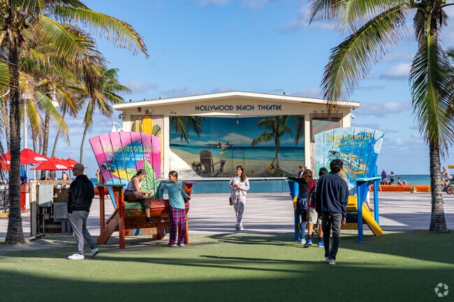The Hollywood Beach Theater is a historic feature of the Hollywood Beach boardwalk.