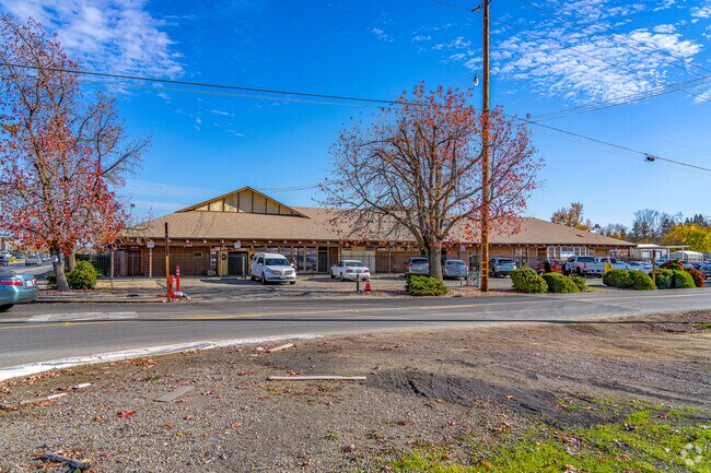 Blue skies stretch over the New Testament Christian School.