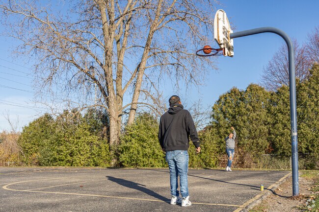 Wilson residents shoot some hoops at Limpert Park.