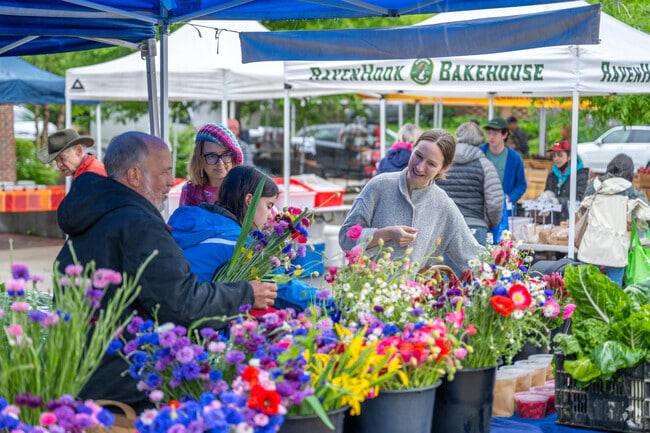 Get flowers and other essentials at the Chevy Chase Farmers Market.