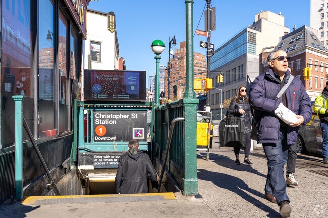 West Village residents use the 1 train station at Christopher Street.