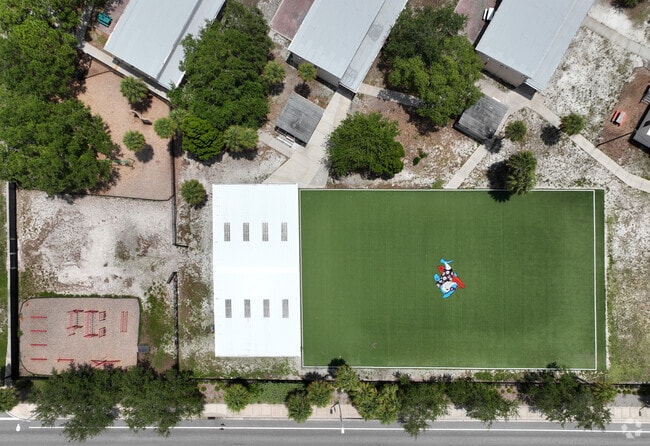 Gulf Beaches Elementary Magnet has a well maintained field.
