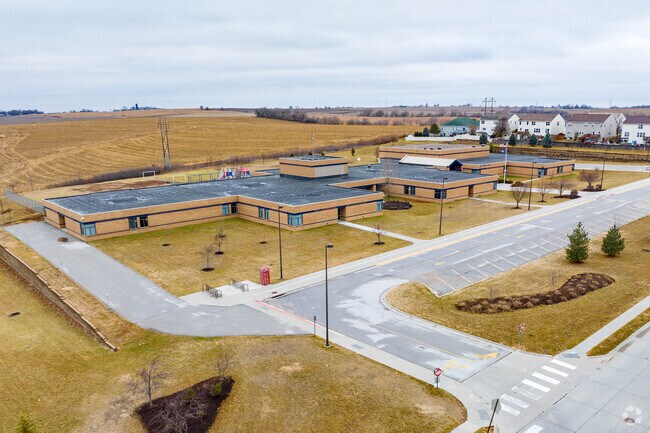 Patriot Elementary School enjoy learning in a large and modern school.