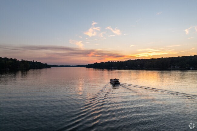 Catch some of the best sunsets in Columbus from Lake Harding in Antioch.