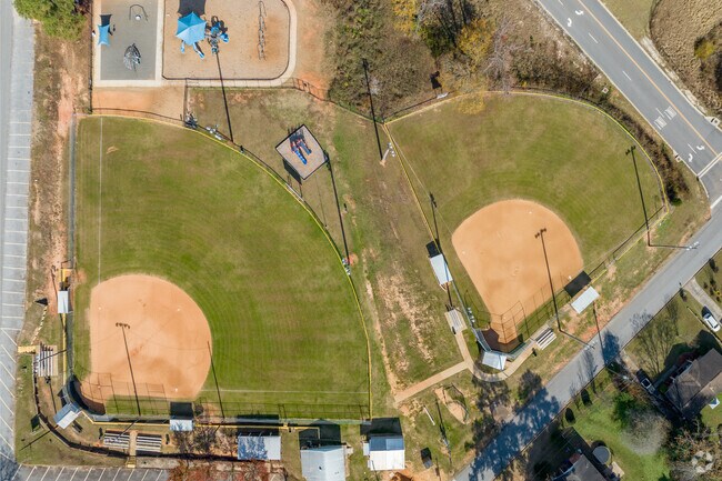 The Belvedere Softball Fields are a well-maintained amenity adjacent to the elementary school.