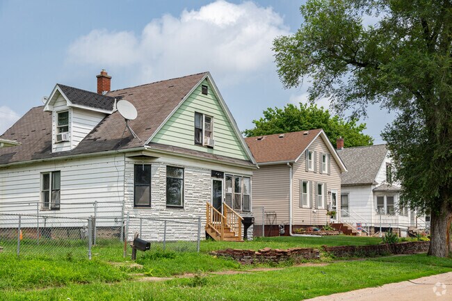 Douglas Park features two and single-story homes on modest lots.